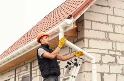Pose et remplacement de gouttières à Incheville